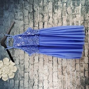 Balera | Petiwinkle Blue Sequin and Mesh Net Ballet Dance Leotard